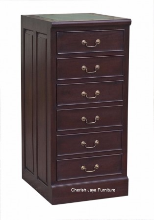 Code: BO 36-M Name: File Cabinet with leather top Size: W=50 x D=60 x H=111 cm